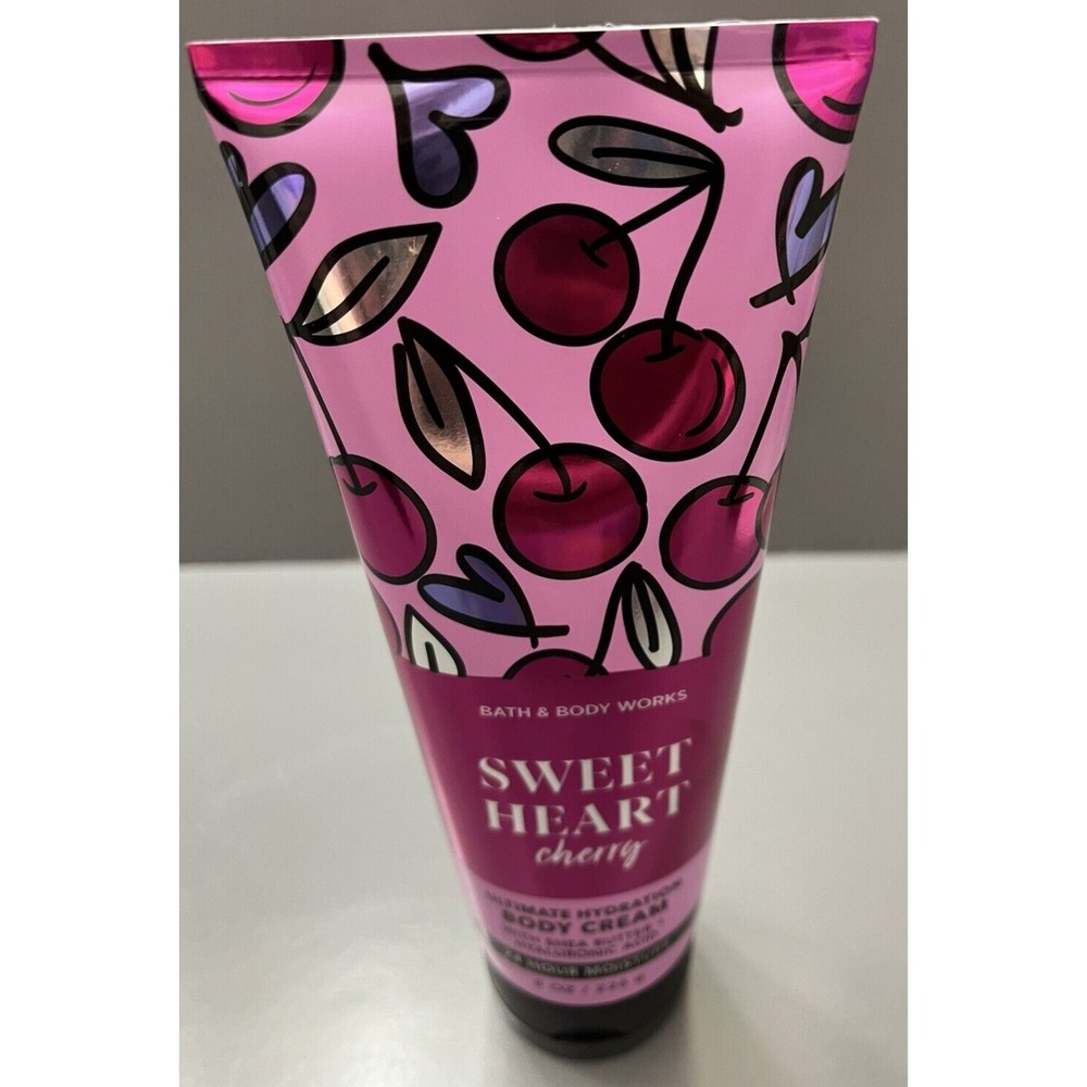 Bath & Body Works Sweet Heart Cherry Hydration Body Cream Shea Butter 8 oz Gift